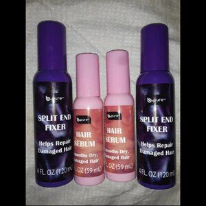 4 pc Bpure hair serums n split end fixers set bundle lot styling dry damaged